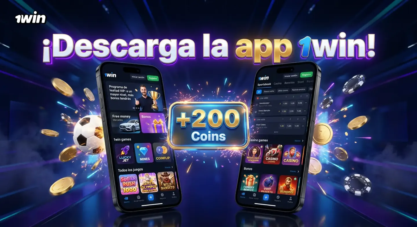 Aplicación de 1win en Android abierta en la sección de juegos rápidos