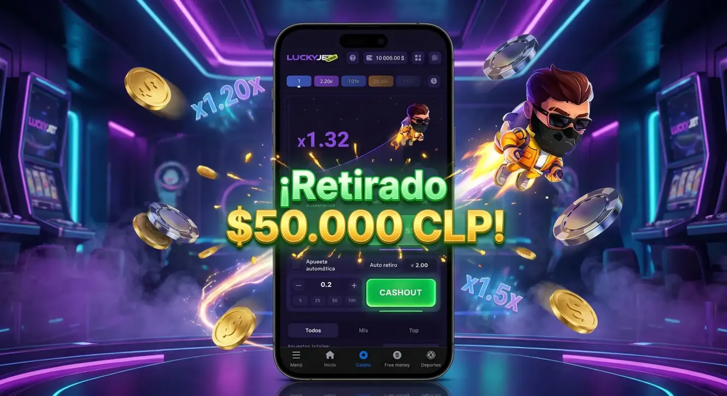 Retiro de una ronda de Lucky Jet en 1win